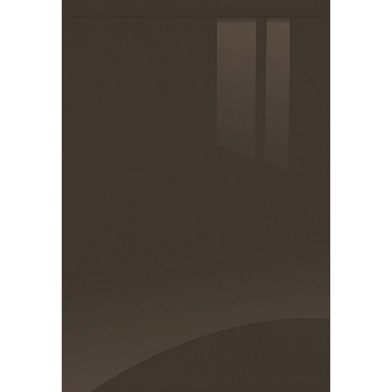 Kitchen Kit Flatpack J-Pull Super Gloss Graphite Sample