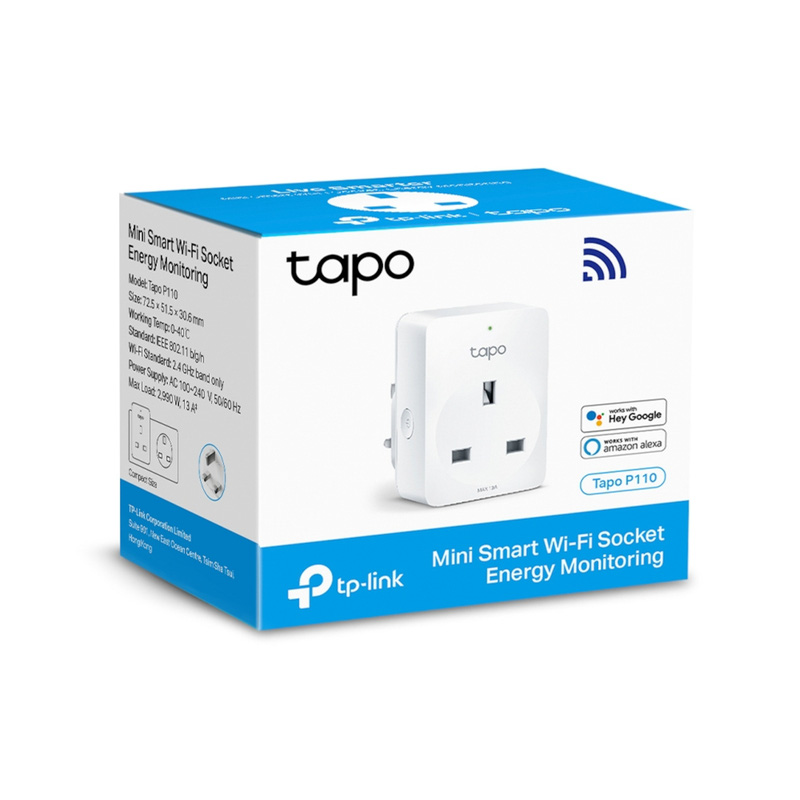 TP-Link P110 Smart Wi-Fi Socket with Energy Monitoring Mini