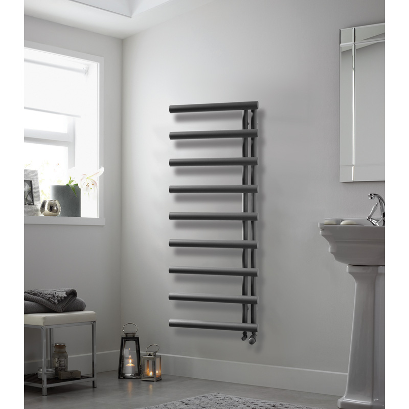 Towelrads Mayfair Vertical Designer Radiator Anthracite 1245 x 500mm
