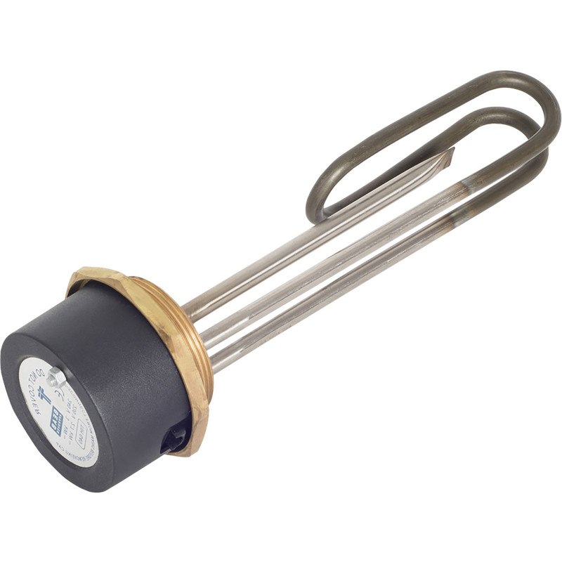 Tesla Titanium Immersion Heater & Stat Incoloy Pocket 11 inch - 2 1/4" Boss