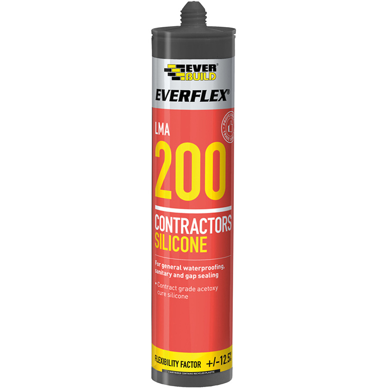 200 Contractors Silicone 295ml White