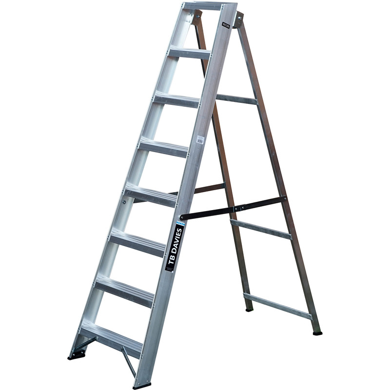 TB Davies Industrial Swingback Step Ladder 8 Tread SWH 2.9m