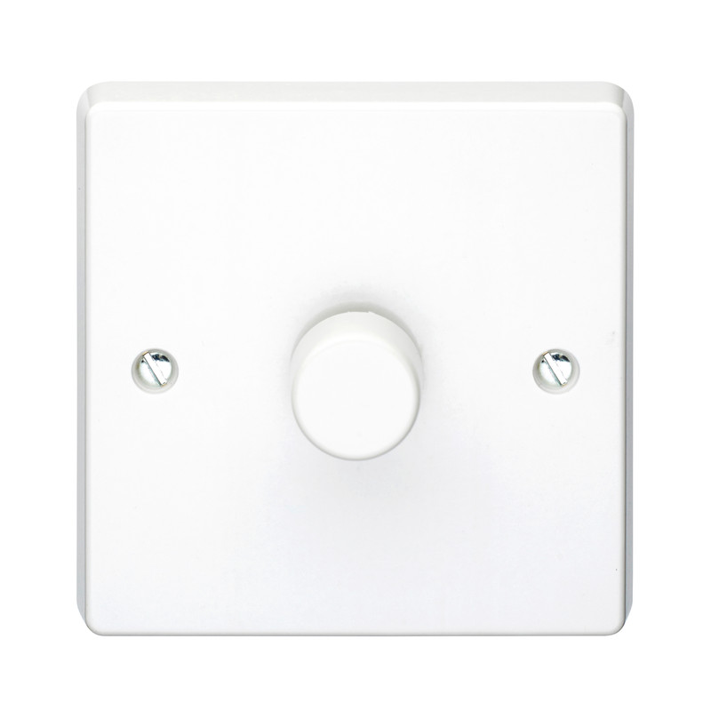Crabtree White Dimmer Switch 1 Gang 2 Way 400W