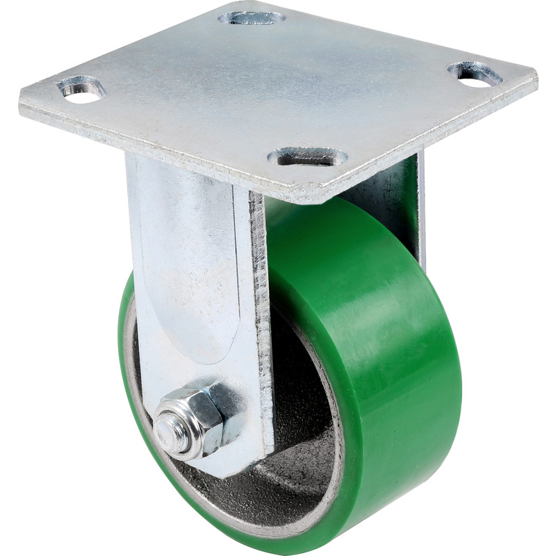 Green Mould-On Poly Steel Hub Fixed 150mm