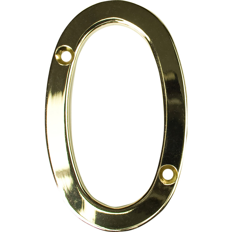Fab & Fix Hardex Door Numeral Gold 0