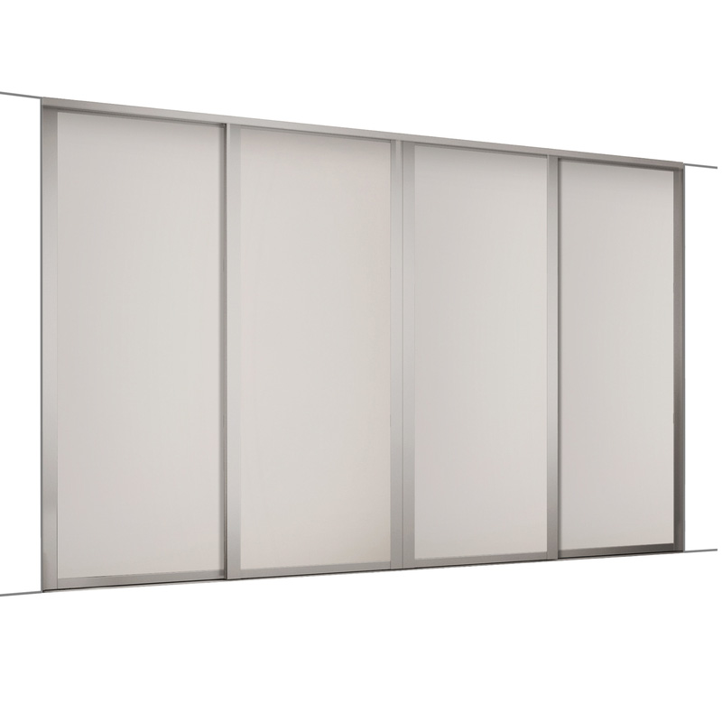 Spacepro Shaker 4 Door Sliding Wardrobe Kit Cashmere 2898 x 2260mm