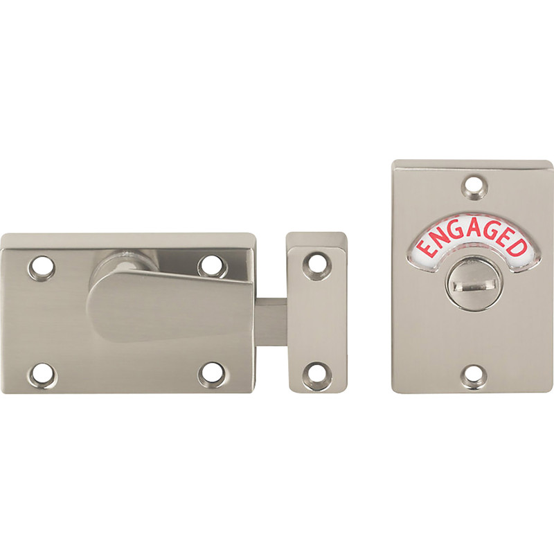 Bathroom Indicator Bolt Satin Nickel