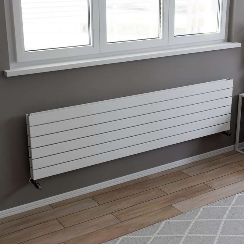Ximax Oxford Duo Horizontal Designer Radiator 445 x 1800mm 4679Btu White