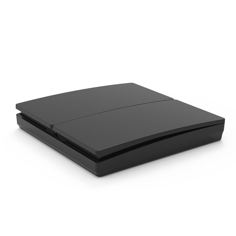 Kinetic Switch 2 Gang Matt Black