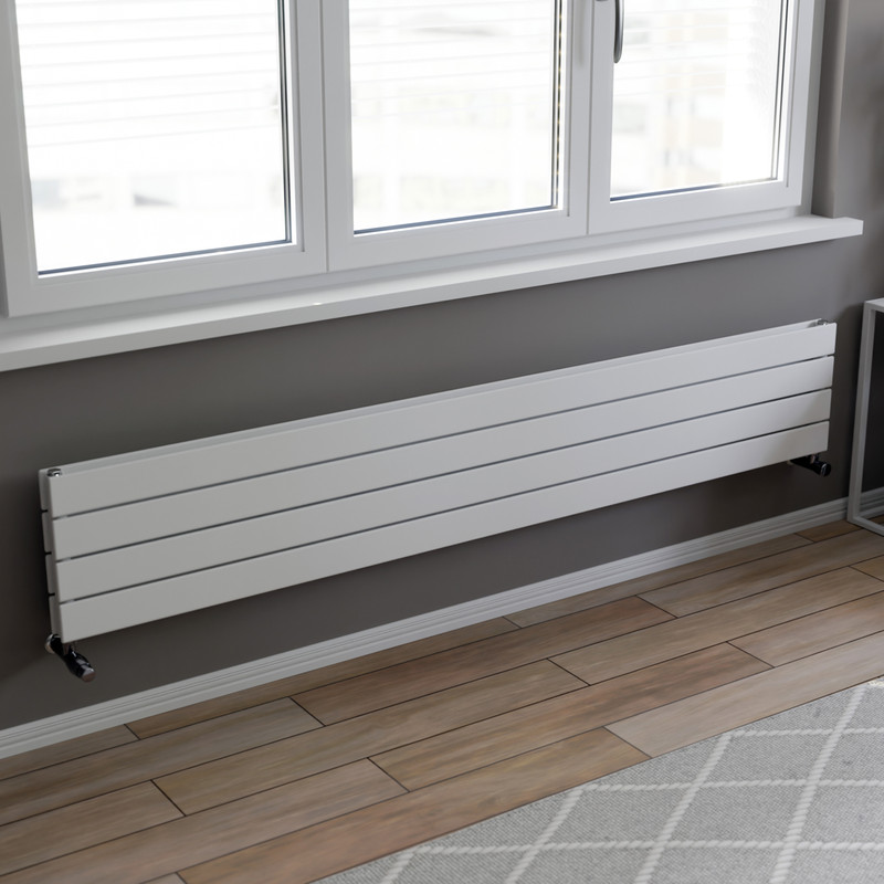 Ximax Oxford Duo Horizontal Designer Radiator 295 x 1800mm 3314Btu White