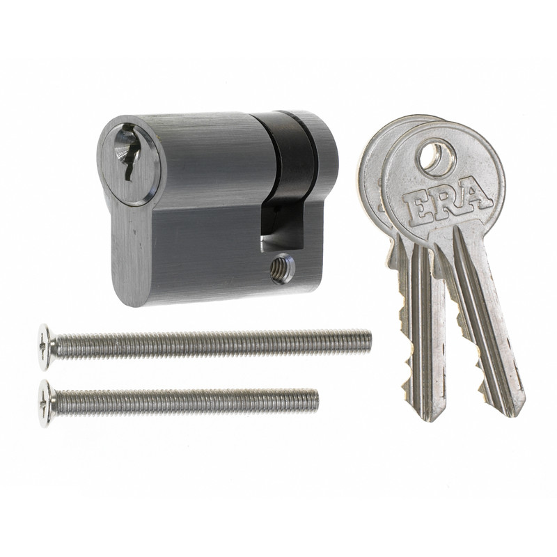 ERA 6 Pin Single Euro Cylinder 40mm Nickel