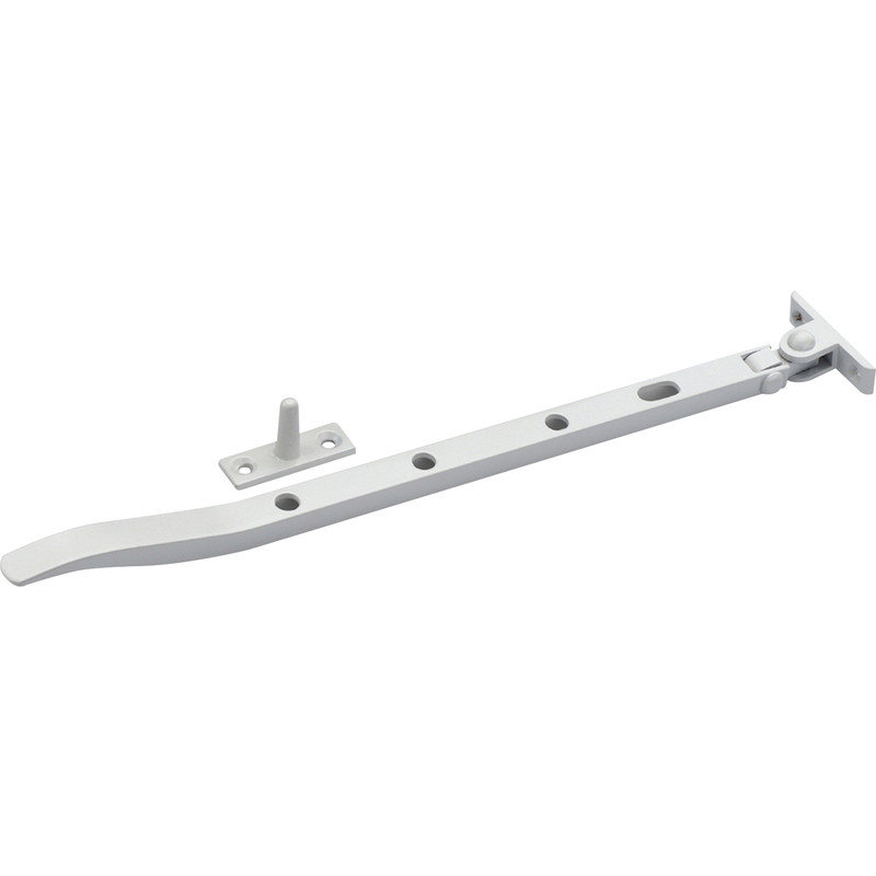 Aluminium Casement Stay 254mm White
