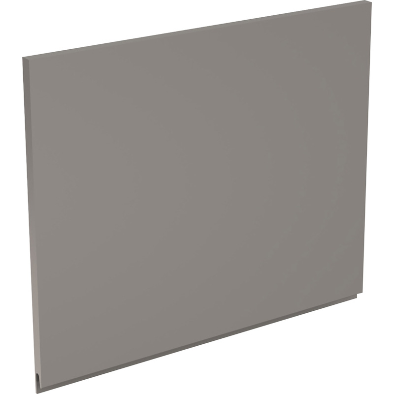 Kitchen Kit Flatpack J-Pull Appliance Door Super Gloss Dust Grey 490x596mm