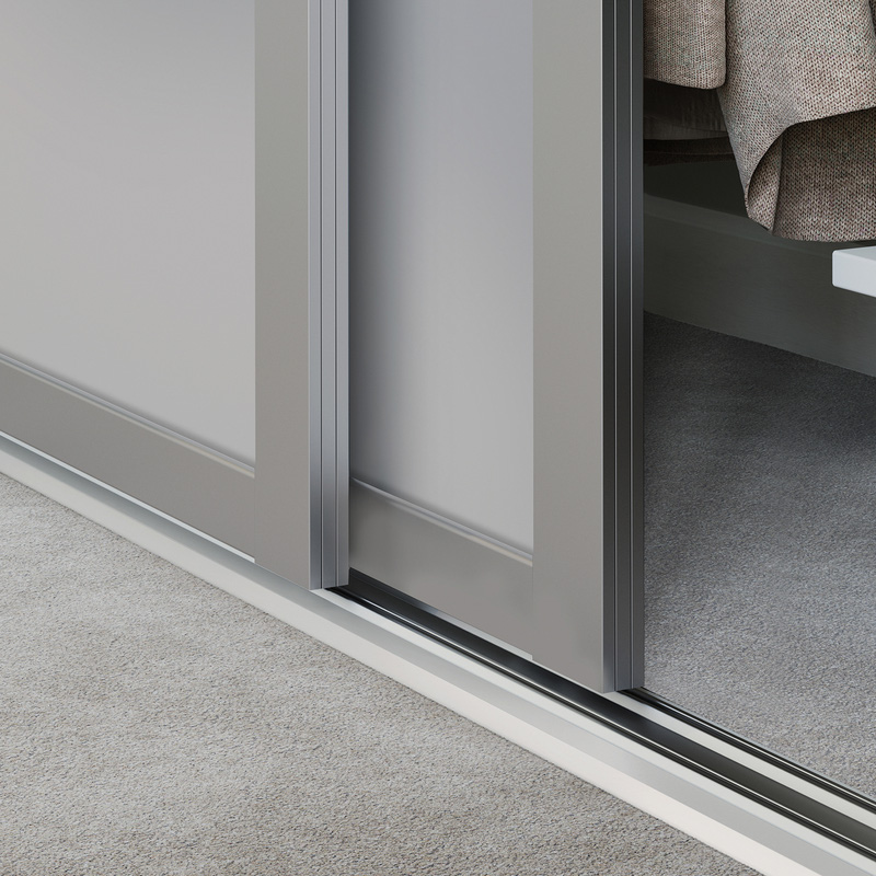 Spacepro Shaker 2 Door Sliding Wardrobe Kit Cashmere 1753 x 2260mm