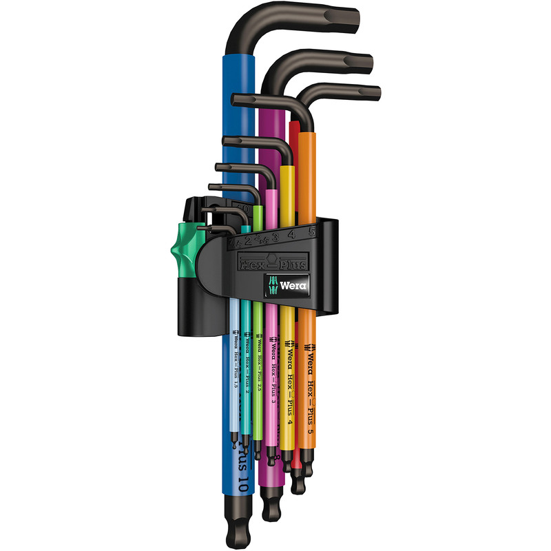 Wera Ball End Multi Colour Hex Key Set