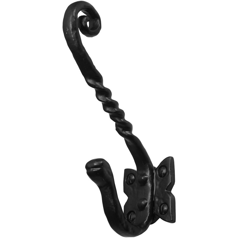 Old Hill Ironworks Hat & Coat Hook Barley Twist 145mm