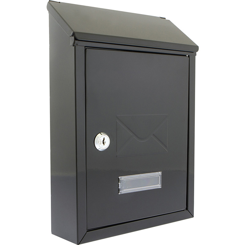 Compact Post Box Black