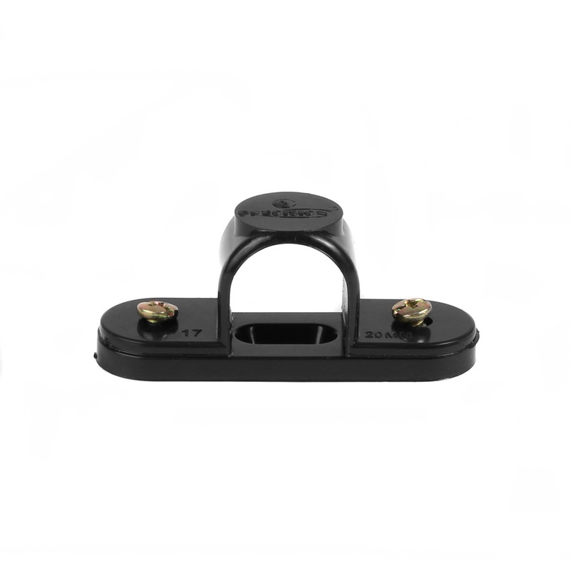 PVC Conduit Spacer Bar Saddle 20mm Black