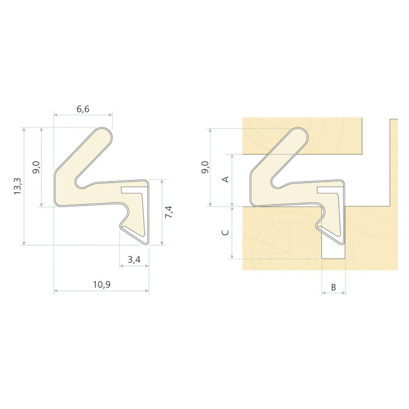 Schlegel AQ21 Aquamac Seal Brown 15m
