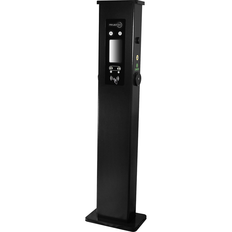 Project EV EVA-07D-SE-RFID 7kW Floor Standing Dual EV Charger 320/1635/175mm