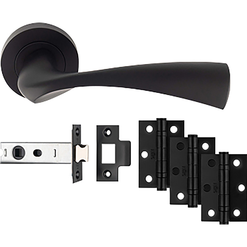 Carlisle Brass Sintra Door & Latch Pack Matt Black