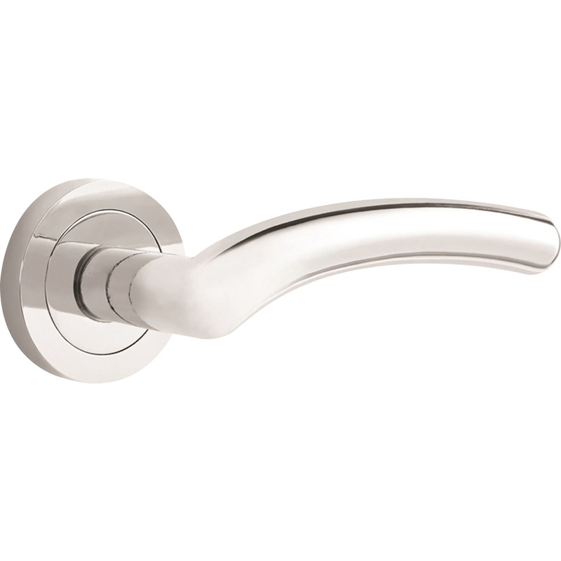 Medusa Lever on Rose Door Handles Polished