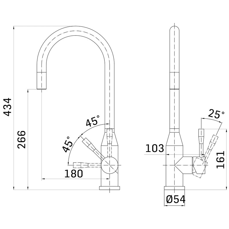 Franke Montreux Pull Out Mono Mixer Kitchen Tap Stainless Steel