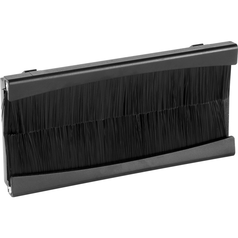 Euro Module Brush Module Black 4 Mod Twin Plate