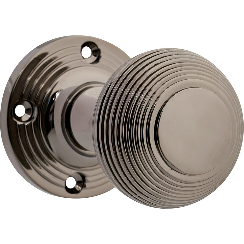 Beehive Mortice Knob Black Nickel