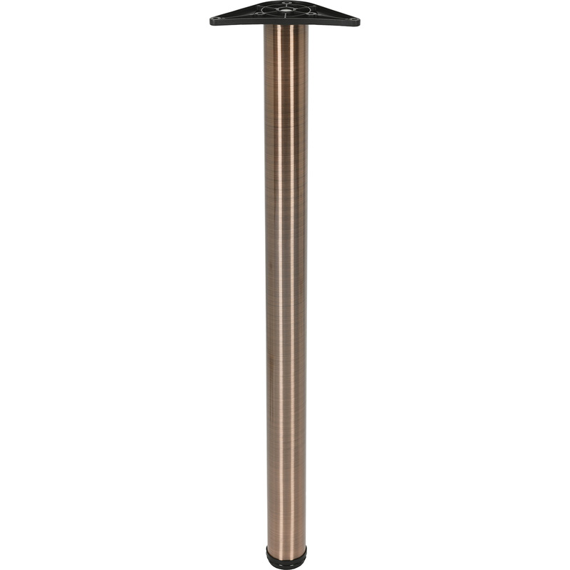 Rothley Worktop Leg 60mm x 870mm Antique Copper