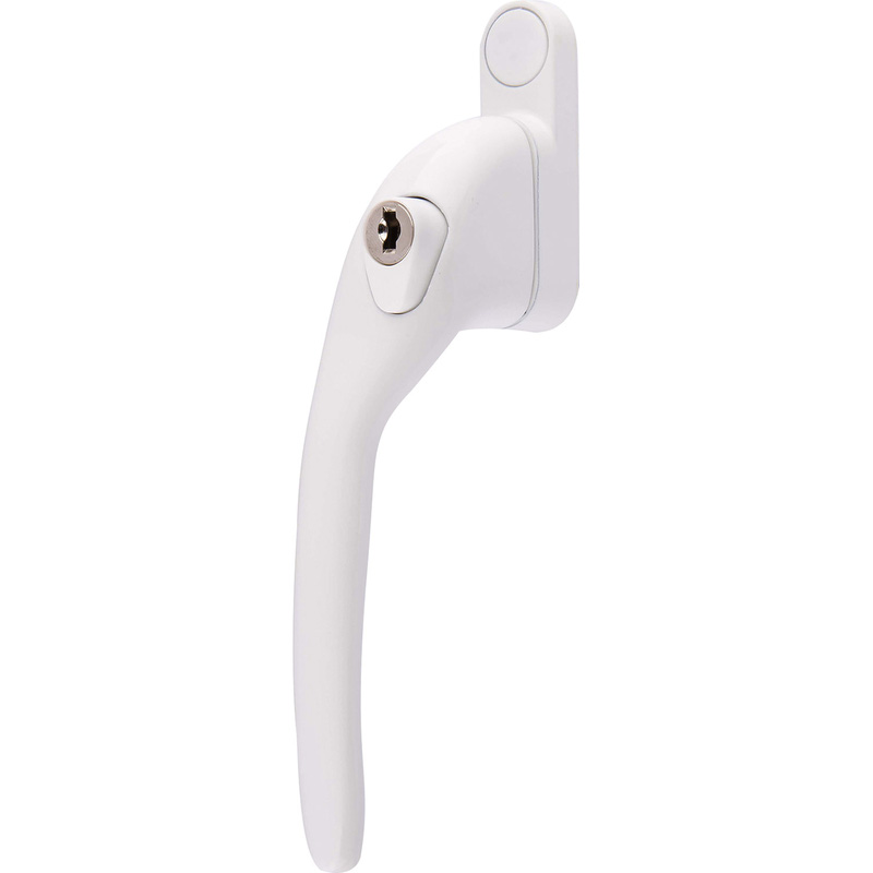 Yale PVCu Offset Lockable Window Handle Left Hand White