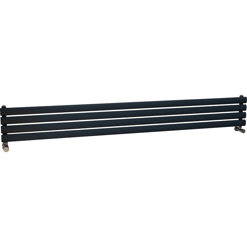 Ximax Bristol Single Horizontal Designer Radiator 236 x 1800mm 1652Btu Anthracite