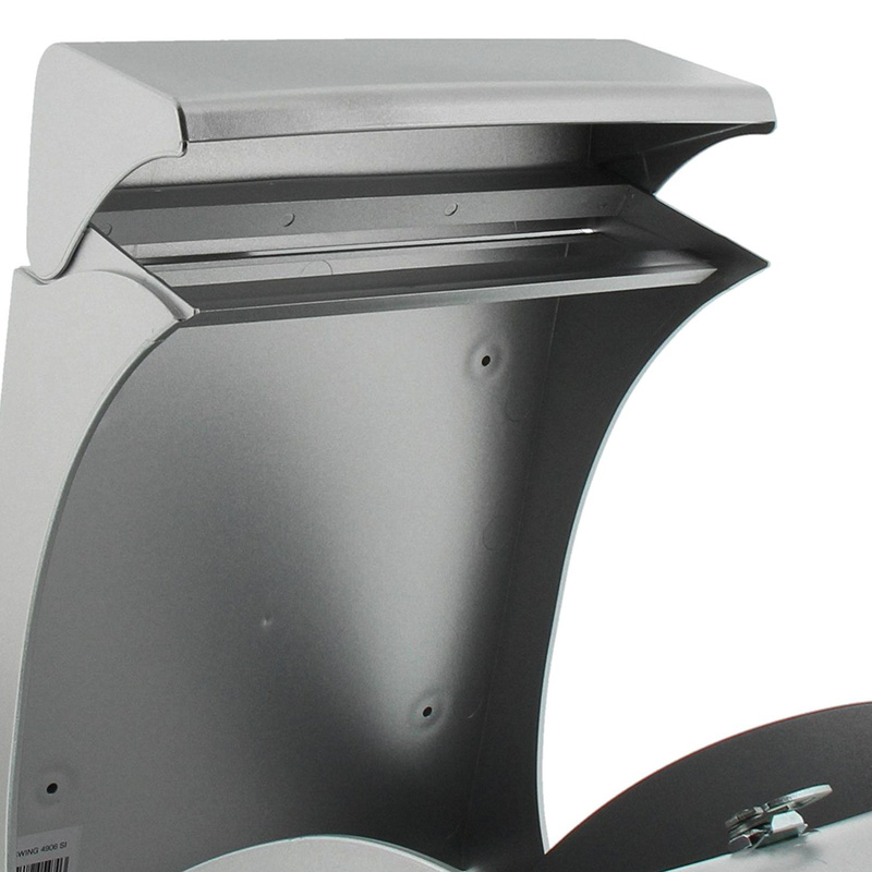 Burg-Wachter Swing Polymer Post Box Silver