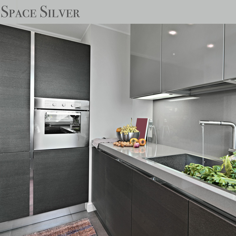 AluSplash Double-Sided Splashback 800 x 600mm Latte / Blueberry