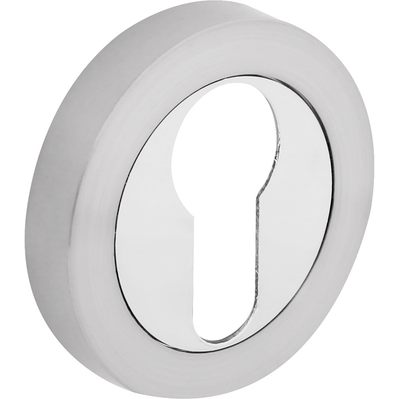 Euro Escutcheon Dual Tone Nickel