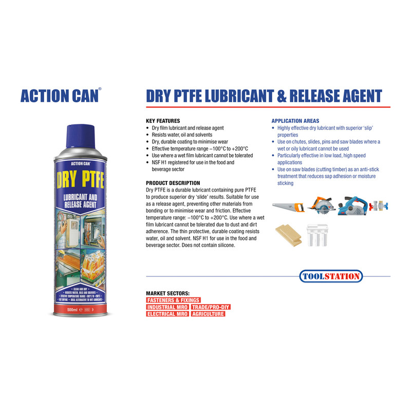 Action Can Dry PTFE 500ml