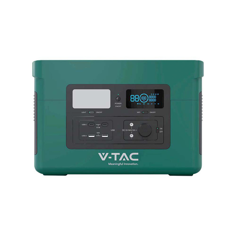 V-TAC 1000W Portable Power Station Green