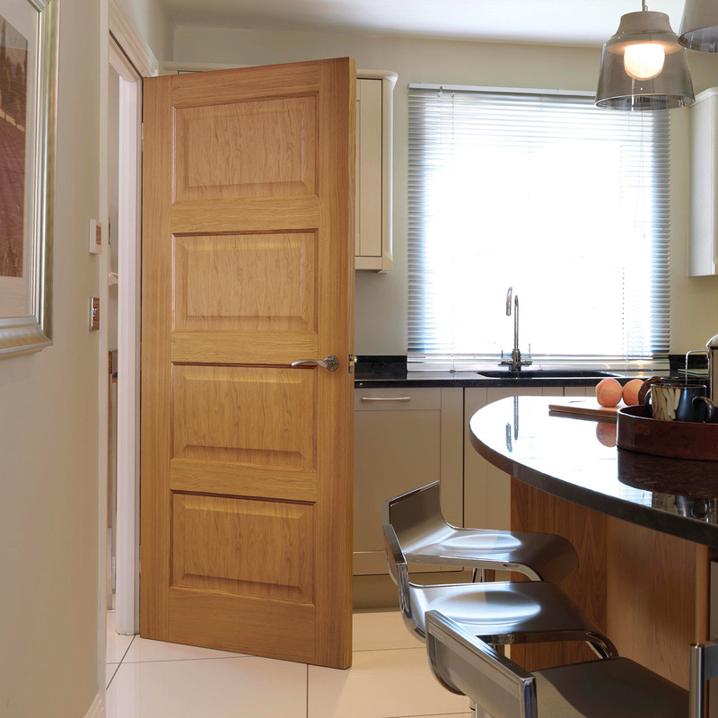 Mersey Oak Internal Door Unfinished FD30 44 x 1981 x 762mm