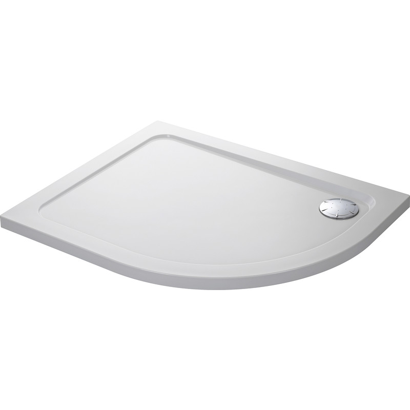 Mira Flight Low Offset Quadrant Shower Tray 1000 x 800mm LH