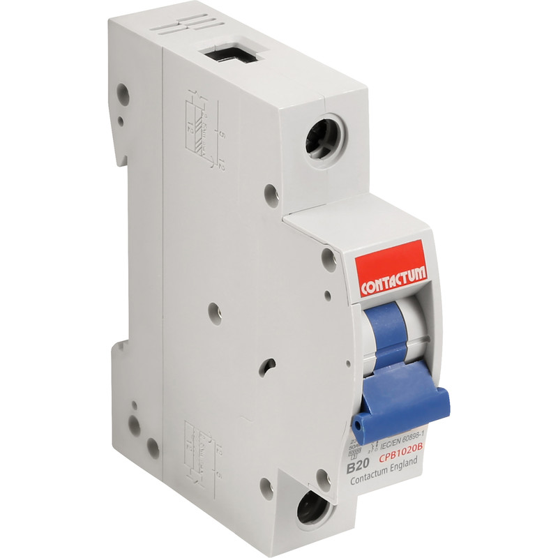 Contactum Single Pole B Curve MCB 20A 10kA SP