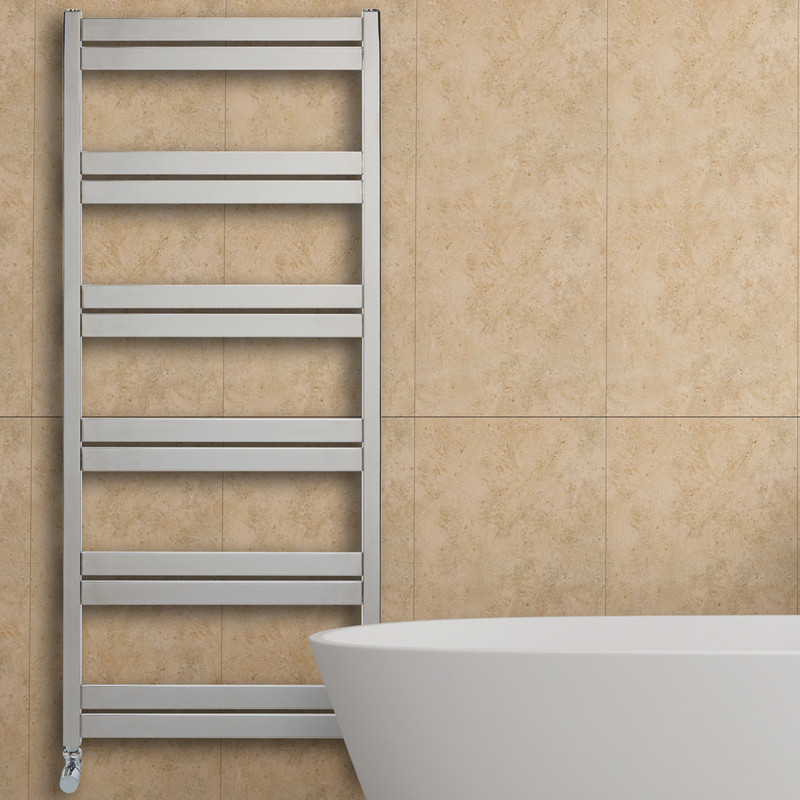 Aeon Cat Ladder Designer Towel Warmer 1030 x 530mm Btu 1185 Brushed Stainless Steel