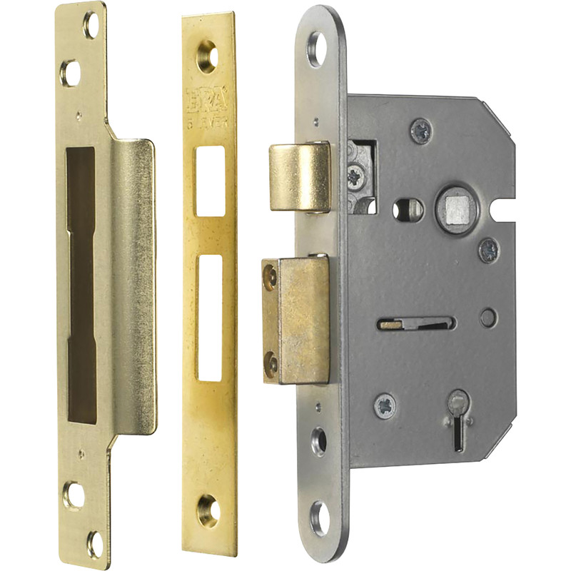 Viscount 5 Lever Mortice Sashlock 64mm Brass
