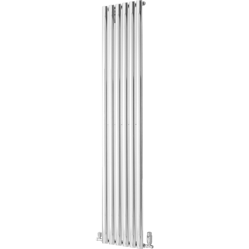 Towelrads Dorney Vertical Single Panel Designer Radiator Chrome 1800 x 352mm