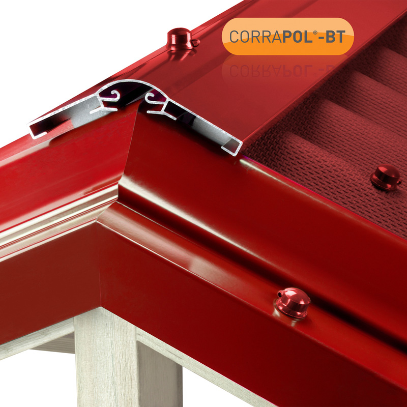 Corrapol-BT Aluminium Ridge Bar Set Red 3m