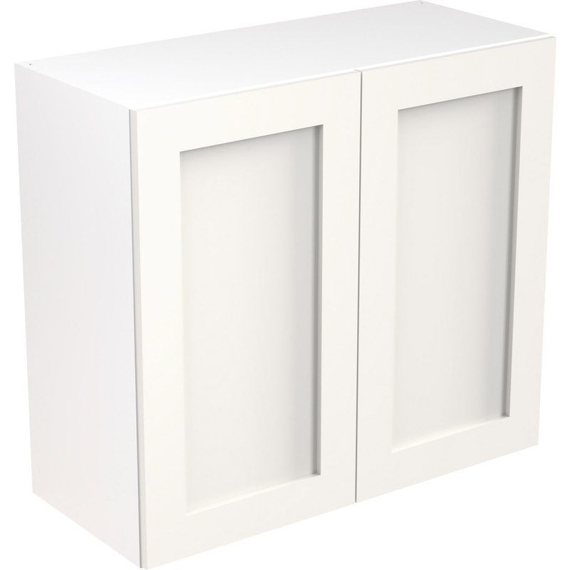 Kitchen Kit Flatpack Shaker Kitchen Cabinet Wall Unit Ultra Matt White 800mm