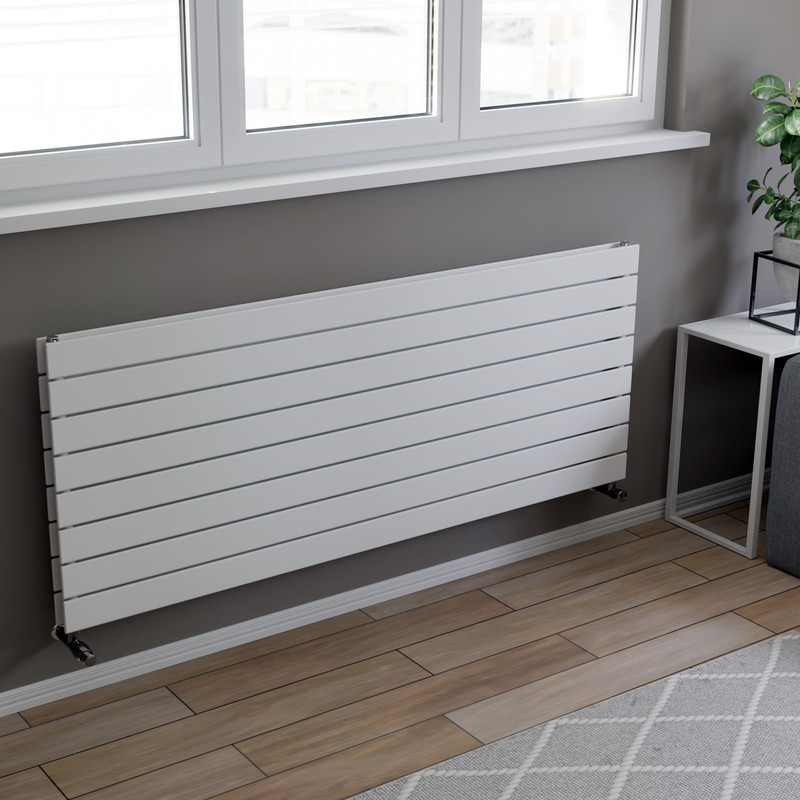 Ximax Oxford Duo Horizontal Designer Radiator 595 x 1500mm 4935Btu White