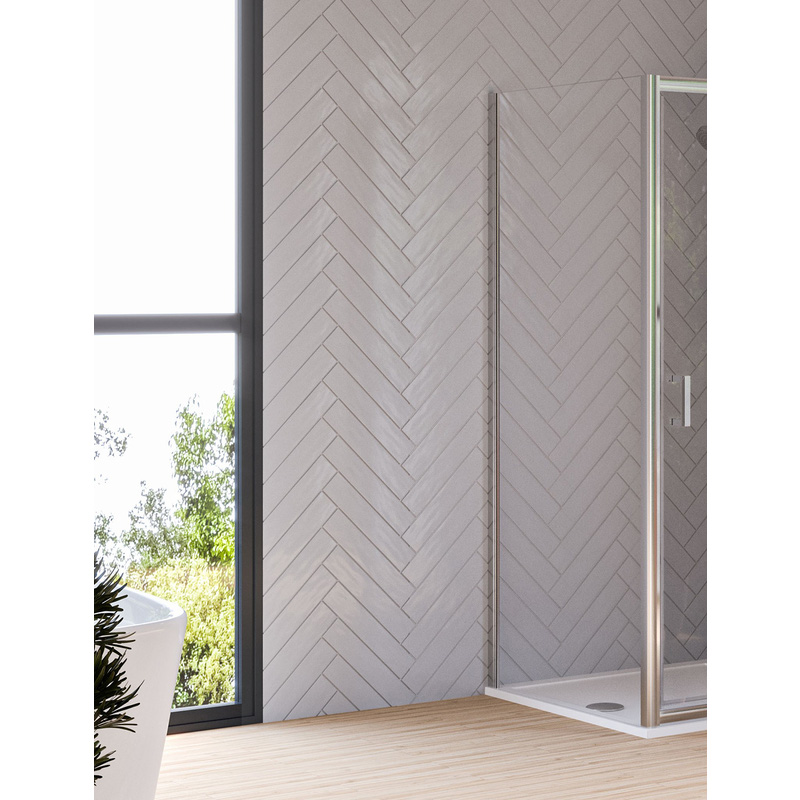 Aqualux Framed 8mm Shower Enclosure Side Panel Only 760mm