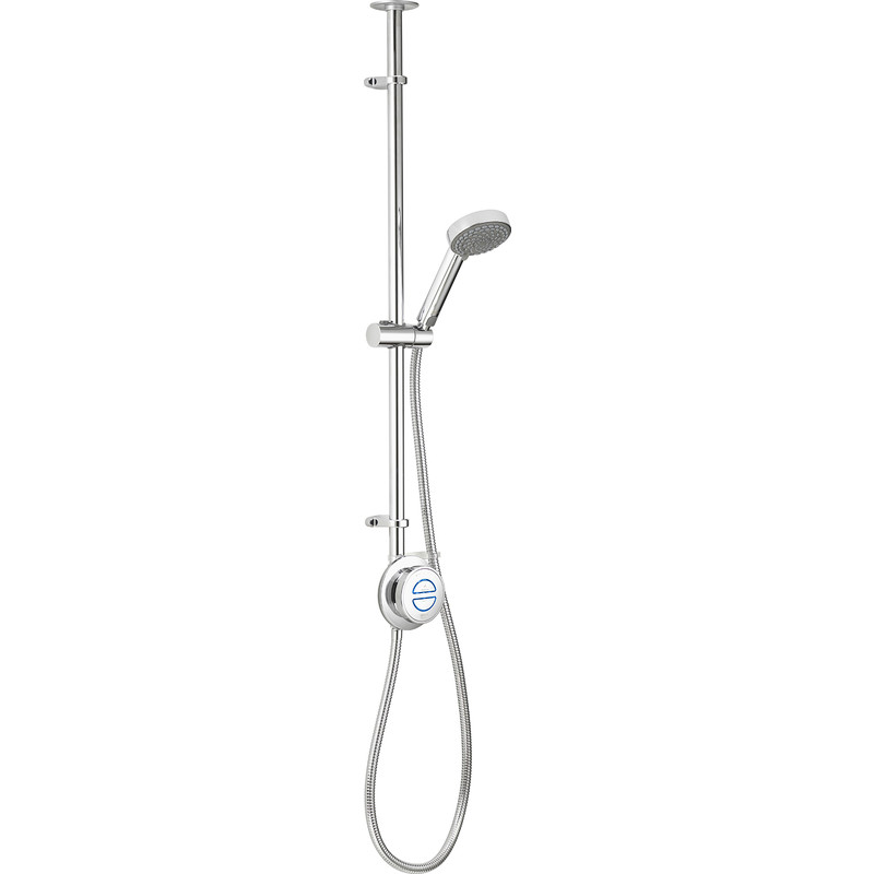 Aqualisa Quartz Classic Smart Digital Exposed Thermostatic Shower HP/Combi Ceiling Fed