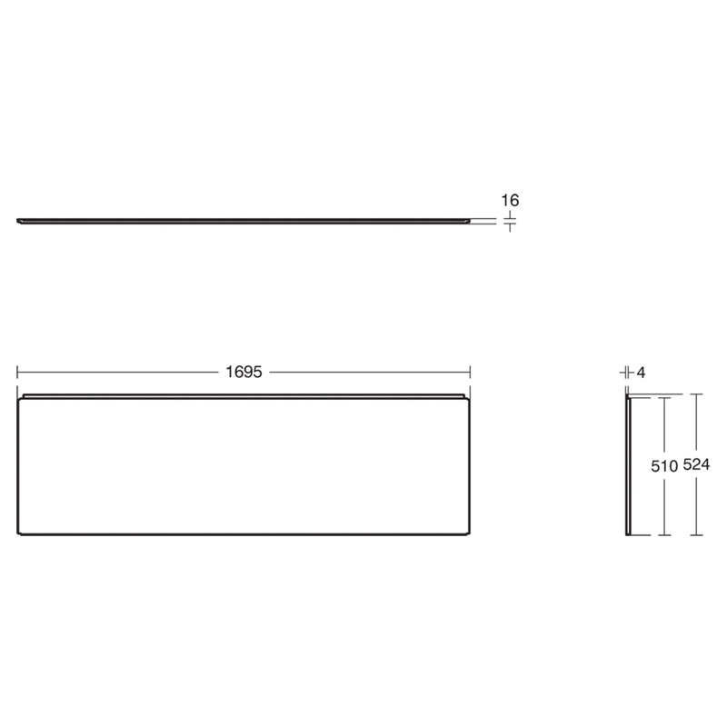 Ideal Standard Unilux Bath Front Panel 1700mm