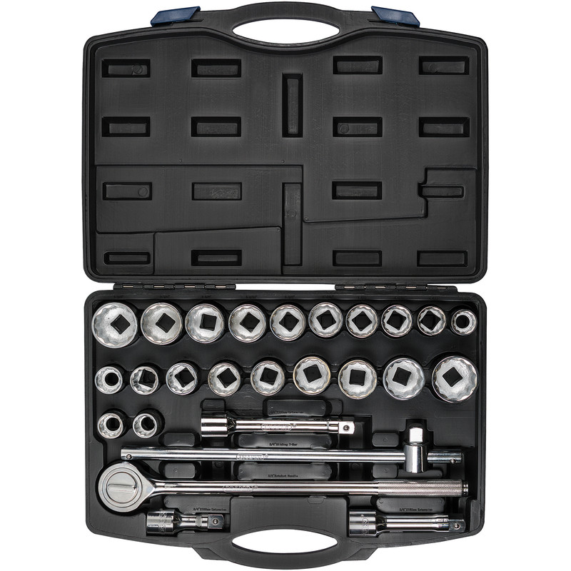 Draper 3/4" Square Drive Combined MM/AF Socket Set 26 Piece